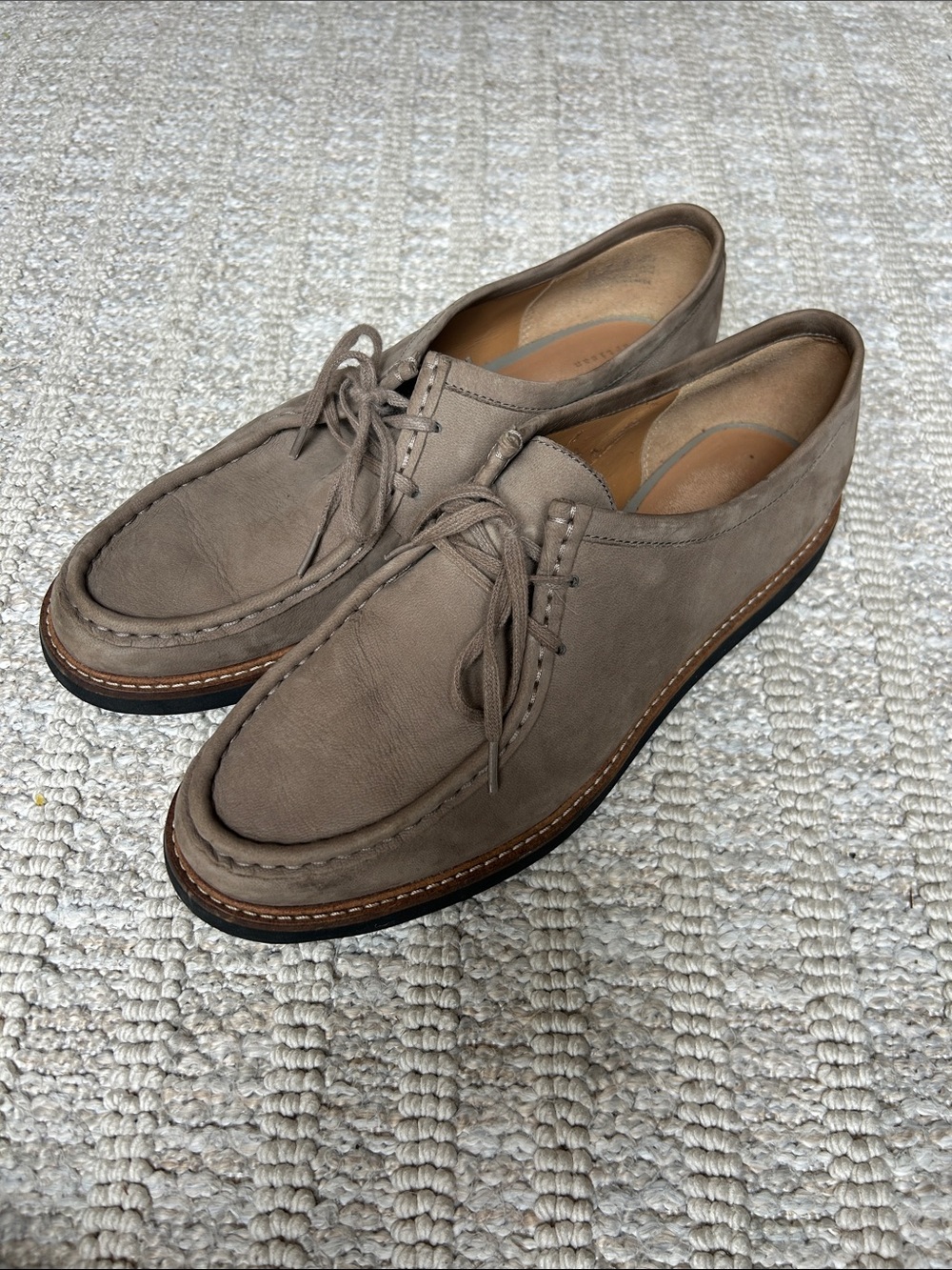 Women’s Clarks Artisan Suede Lace-Up Shoes in Taupe